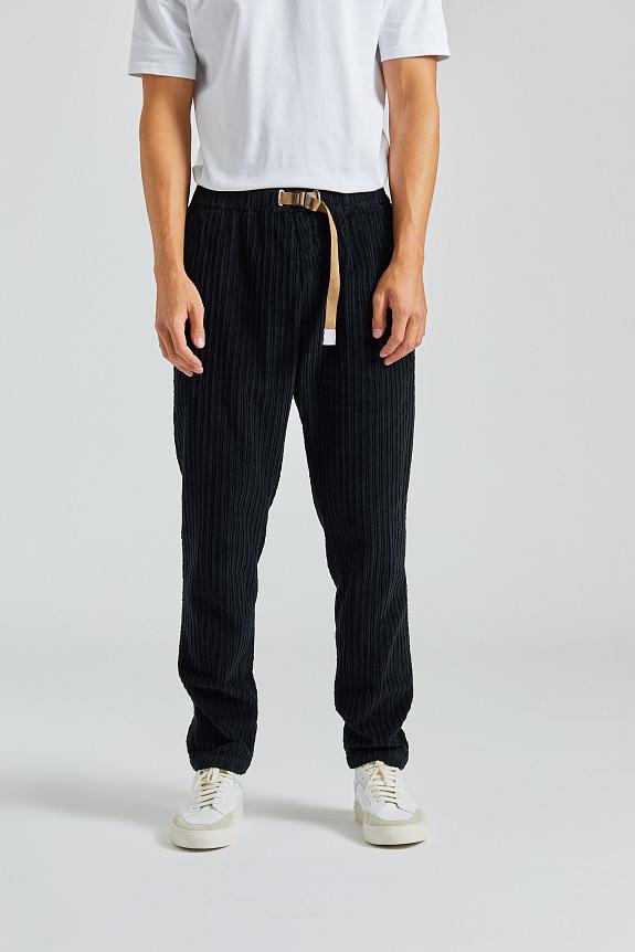 White Sand Cord Trousers Black