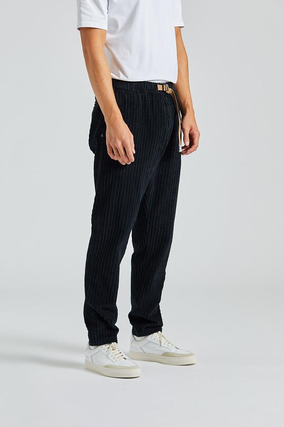 White Sand Cord Trousers Black-1