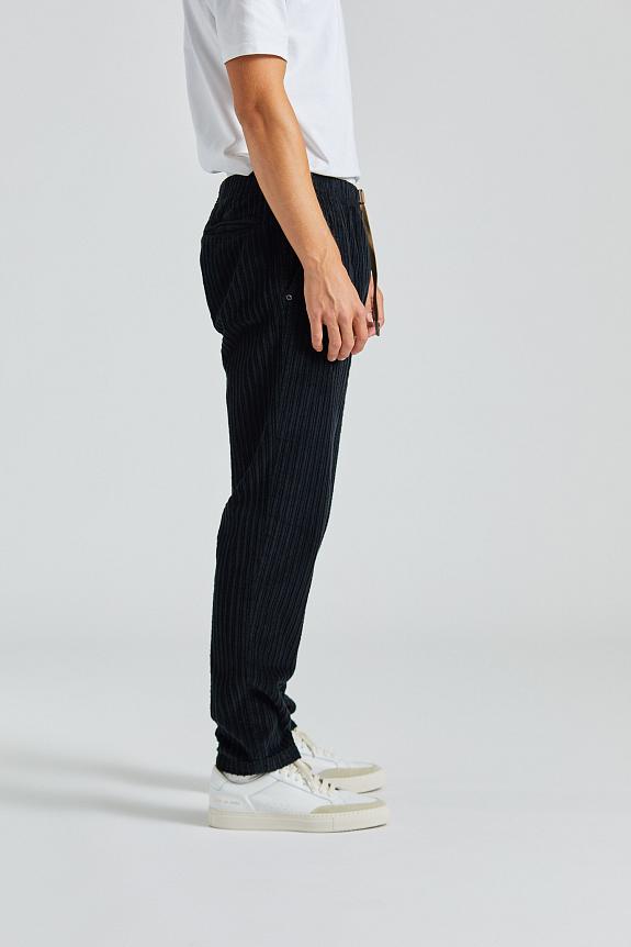 White Sand Cord Trousers Black-2