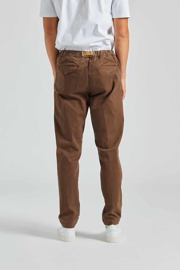 White Sand Greg Regular Fit Chino Brown-3