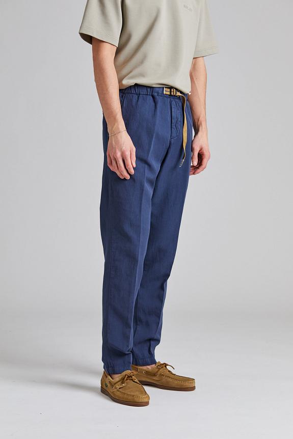 White Sand Greg Soft Lyocell Trouser Blue-2