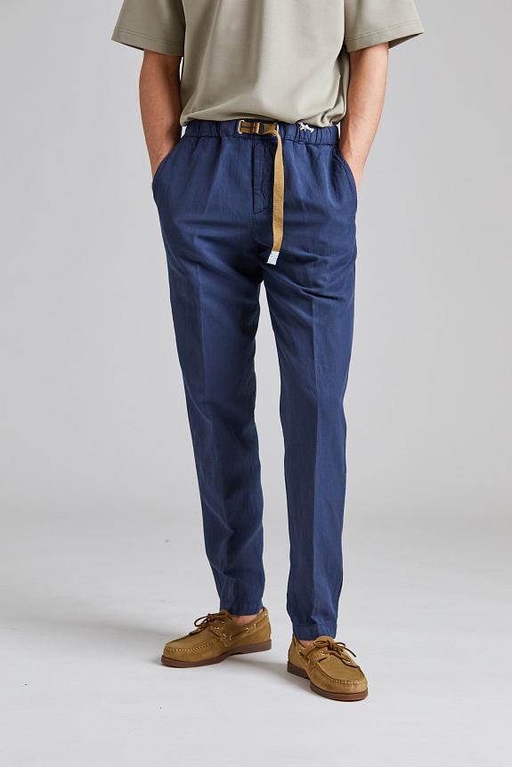 White Sand Greg Soft Lyocell Trouser Blue-1