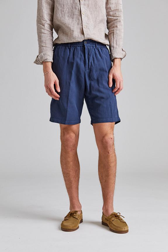 White Sand Robert Soft Lyocell Shorts Blue