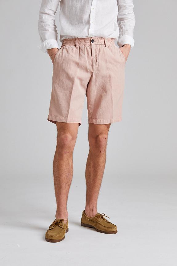 White Sand Robert Soft Lyocell Shorts Pink-1