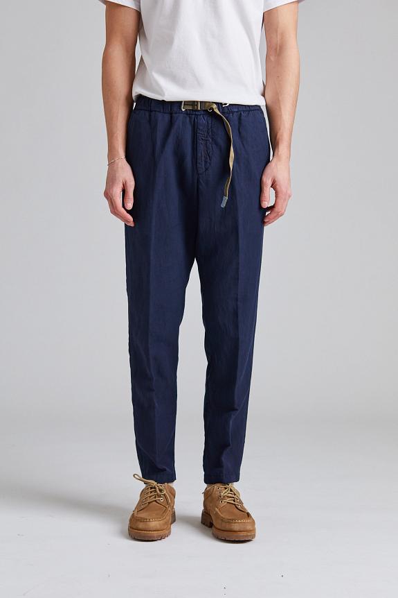 White Sand Greg Soft Lyocell Trouser Navy