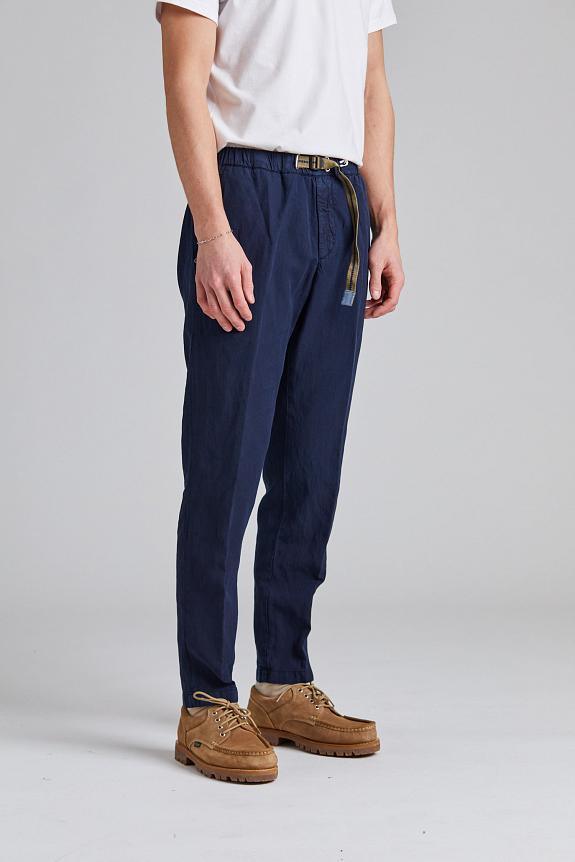 White Sand Greg Soft Lyocell Trouser Navy-2