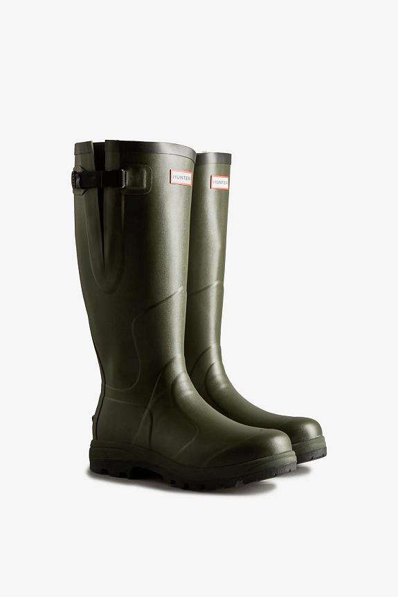 Hunter Womens Balmoral Tall Side Adjustable Dark Olive