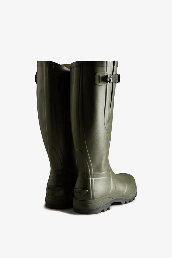 Hunter Womens Balmoral Tall Side Adjustable Dark Olive-1