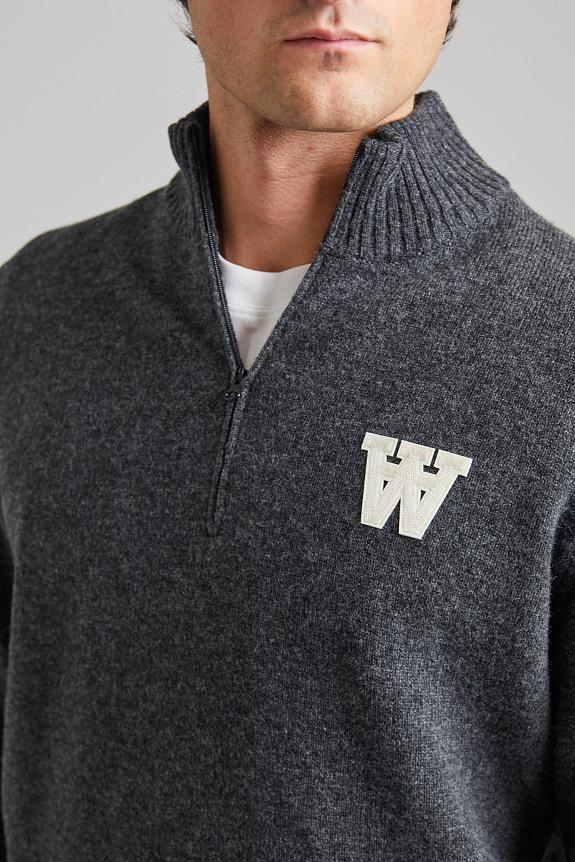 Wood Wood Blu AA CS Halfzip Charcoal-3