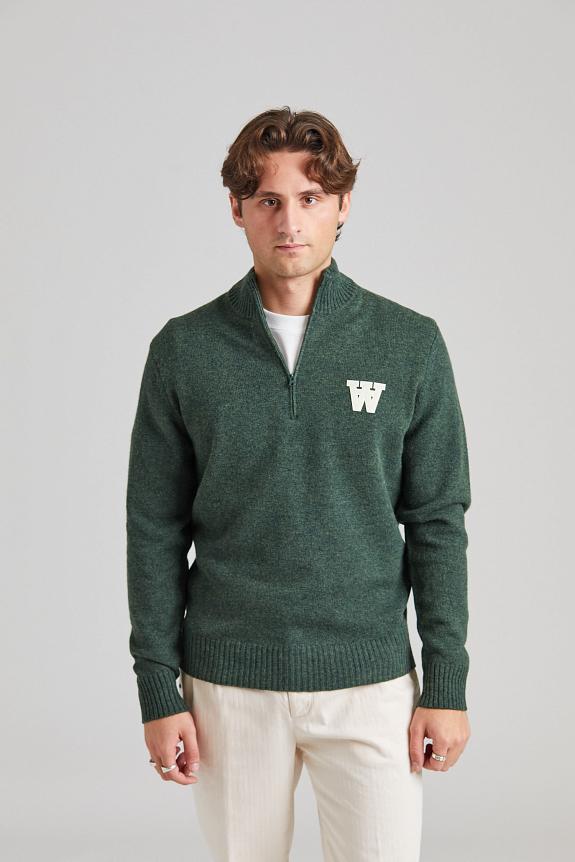 Wood Wood Blu AA CS Halfzip Nature Green