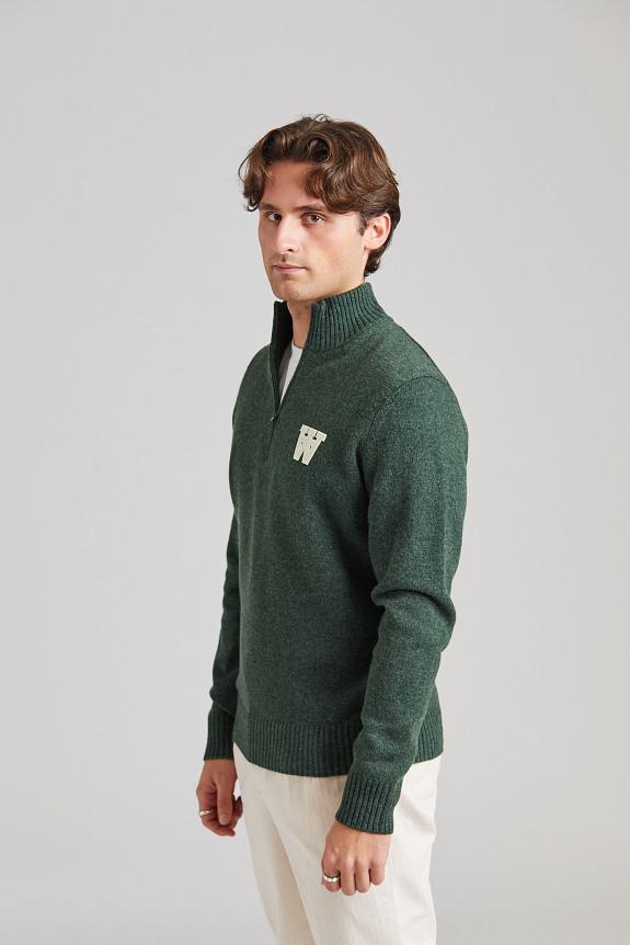 Wood Wood Blu AA CS Halfzip Nature Green-1