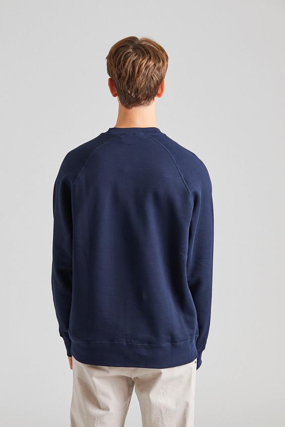 Wood Wood Hester Classic Sweatshirt Navy-1