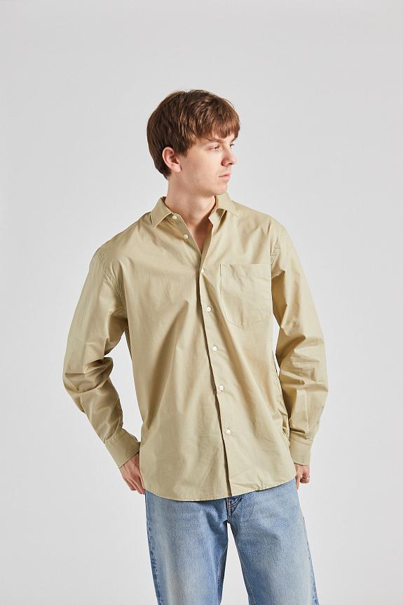 Wood Wood Nico Poplin Shirt Mossy 