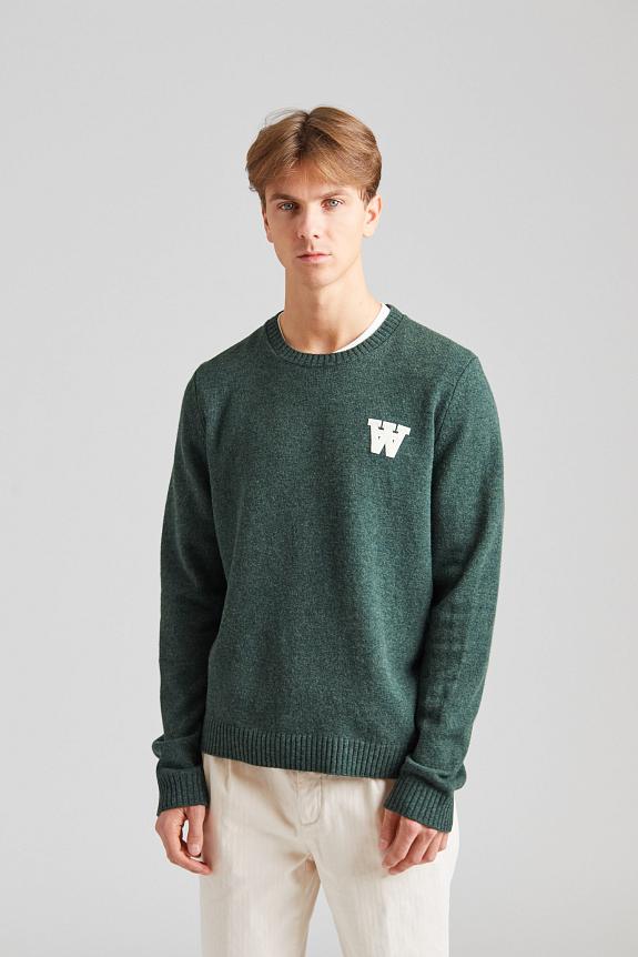 Wood Wood Tay AA CS Jumper Nature Green-2