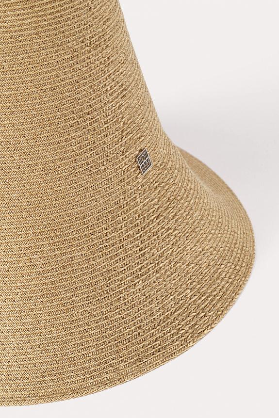 Toteme Woven Paper Straw Hat Creme-2
