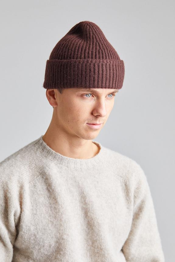 Yacaia Merino Cash Beanie Dark Burgundy-2