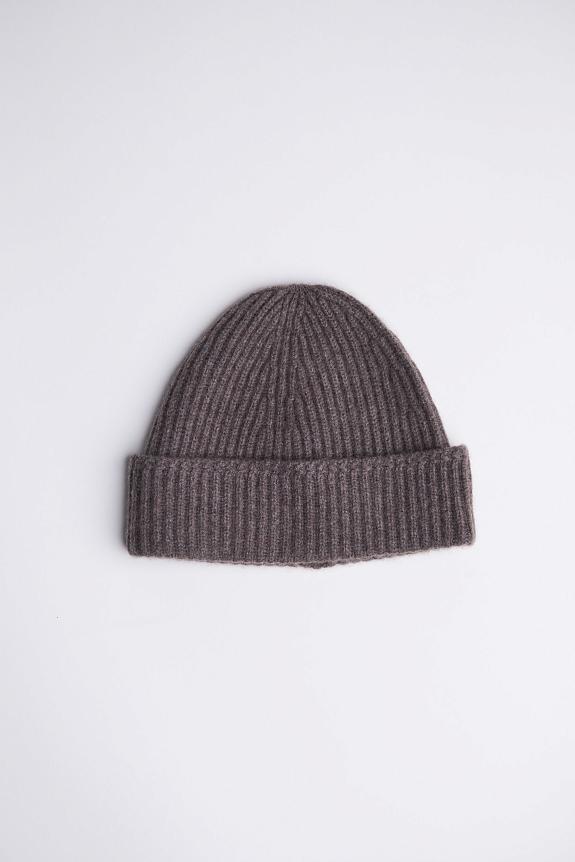 Yacaia Merino Cash Beanie Dark Brown