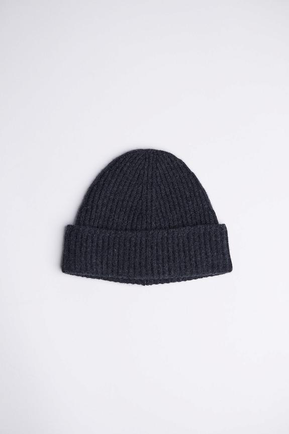 Yacaia Merino Cash Beanie Black Melange