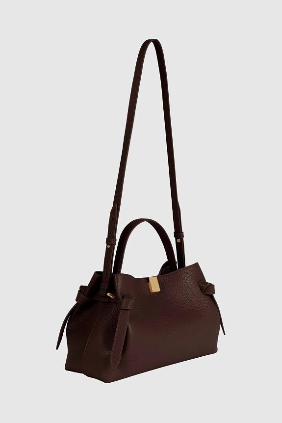 YUZEFI Gyoza Pebble Grain Leather Espresso-1