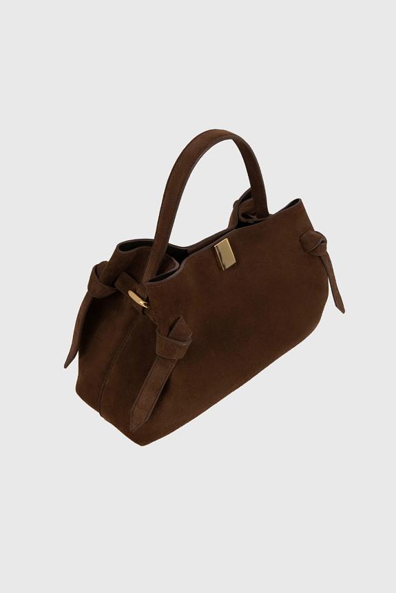 YUZEFI Gyoza Suede Leather Chocolate-1
