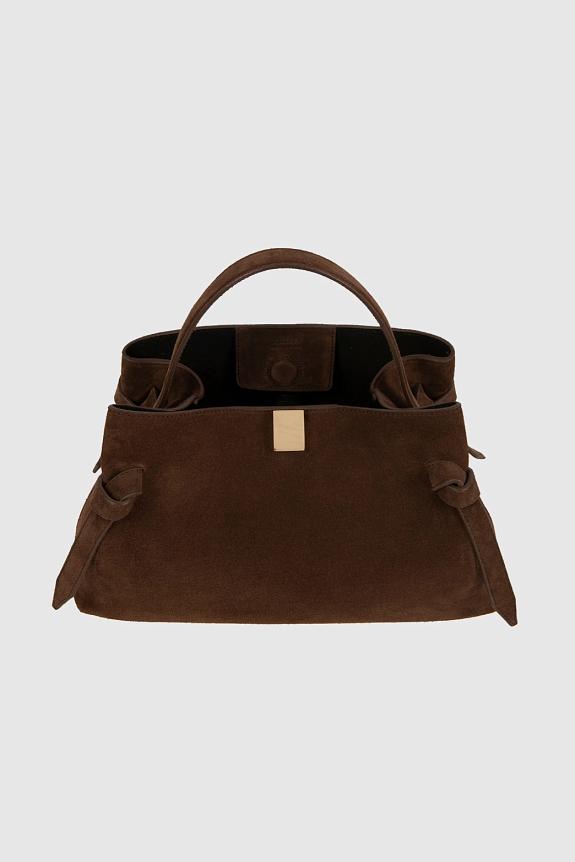 YUZEFI Gyoza Suede Leather Chocolate-3