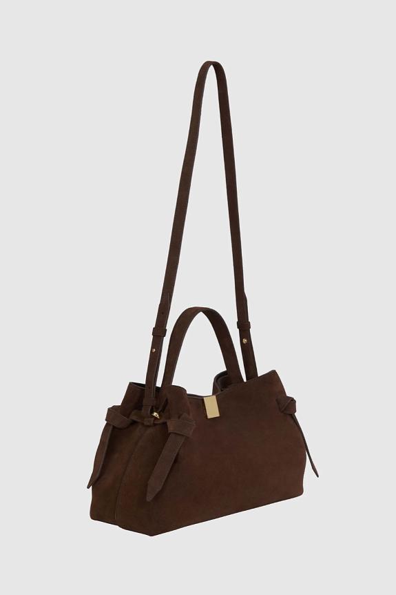 YUZEFI Gyoza Suede Leather Chocolate-2