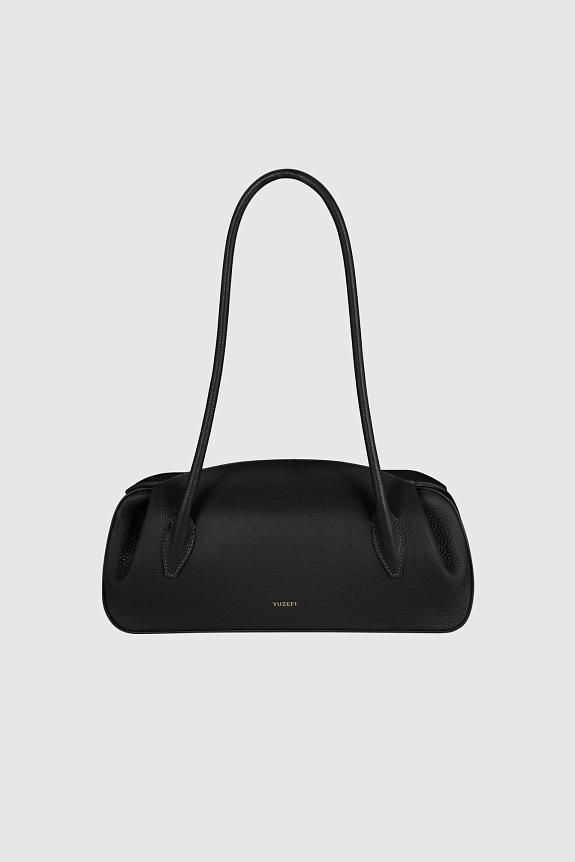 YUZEFI Oyster Shoulder Bag Black