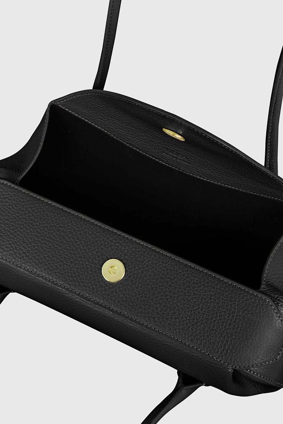 YUZEFI Oyster Shoulder Bag Black-2