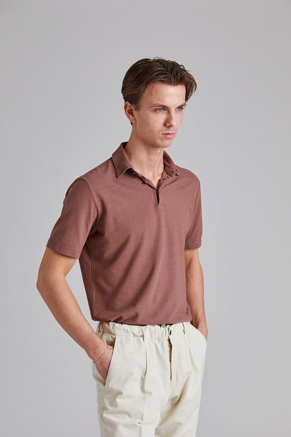 ZANONE Ice Cotton Polo Shirt Malva-2