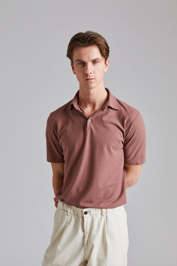 ZANONE Ice Cotton Polo Shirt Malva-1