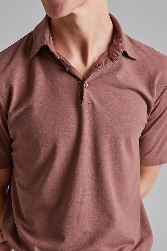 ZANONE Ice Cotton Polo Shirt Malva-4