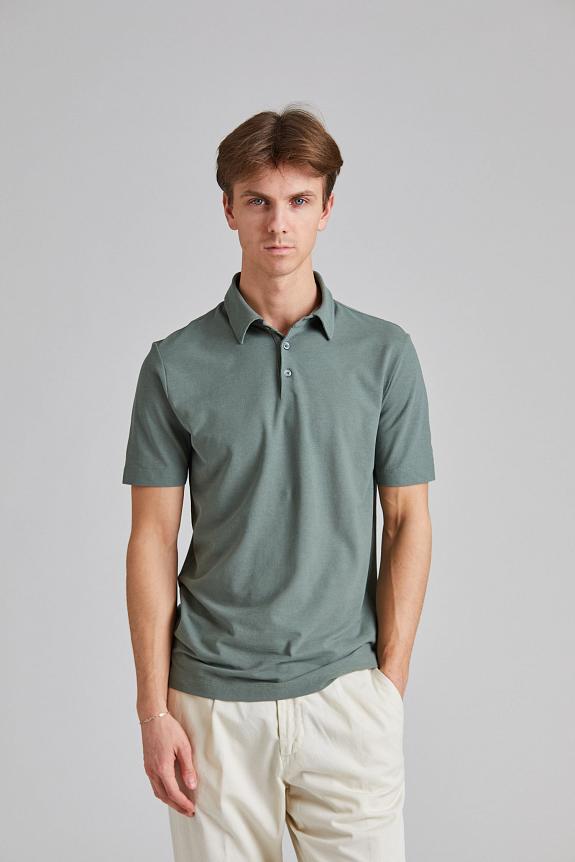 ZANONE Ice Cotton Polo Shirt Militare