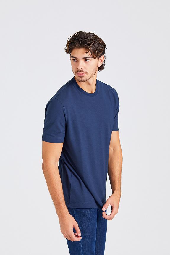ZANONE T-Shirt MC Blue-3