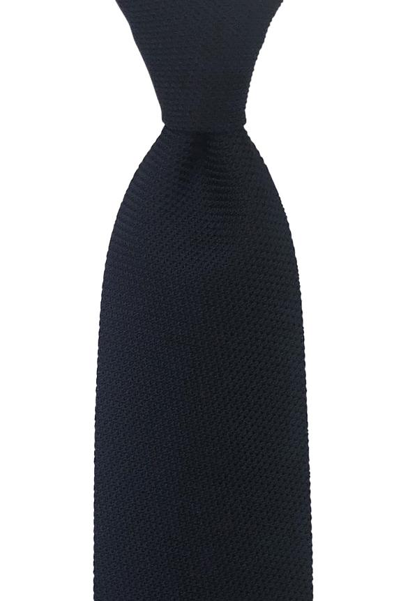 Bigi Fine Silk Grenadine Tie Navy