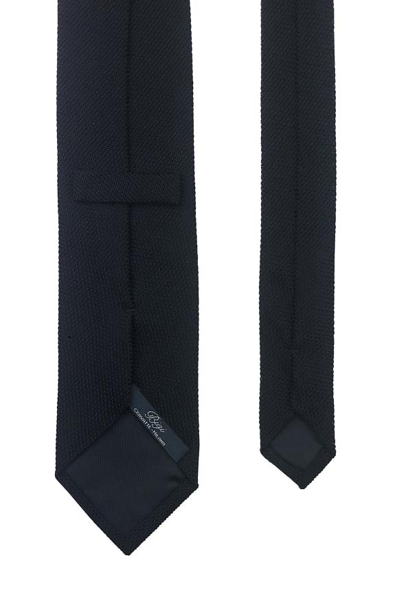 Bigi Fine Silk Grenadine Tie Navy-2