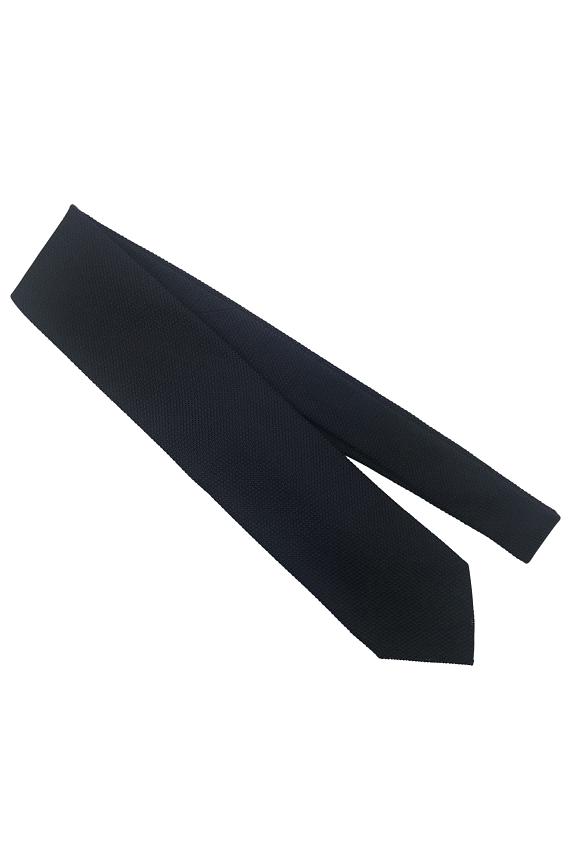 Bigi Fine Silk Grenadine Tie Navy-3