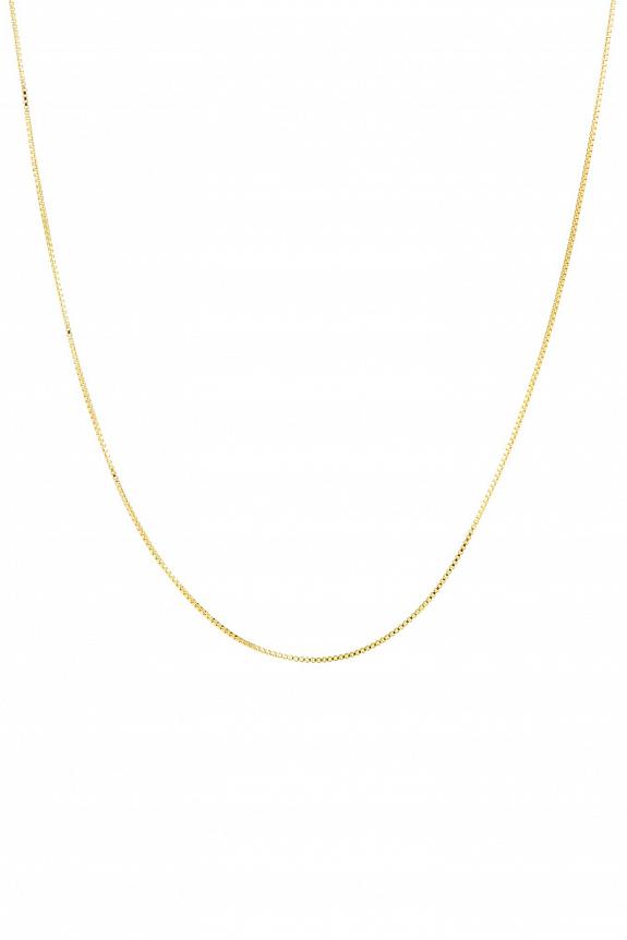 Crystal Haze Box Chain 40cm Necklace Gold