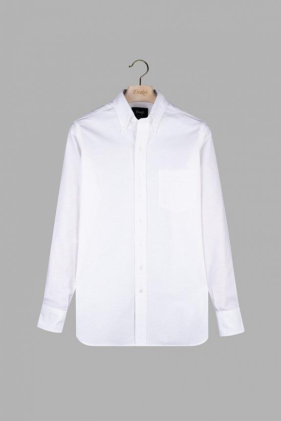 Button Down Oxford Shirt White-4