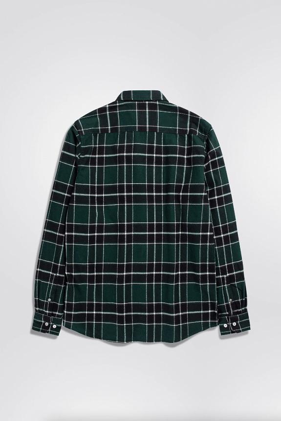 Norse Projects Anton Brushed Flannel Check Varisty Green-5