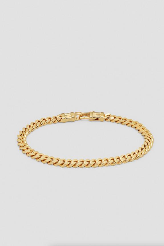 Tom Wood Curb Bracelet Large Gold