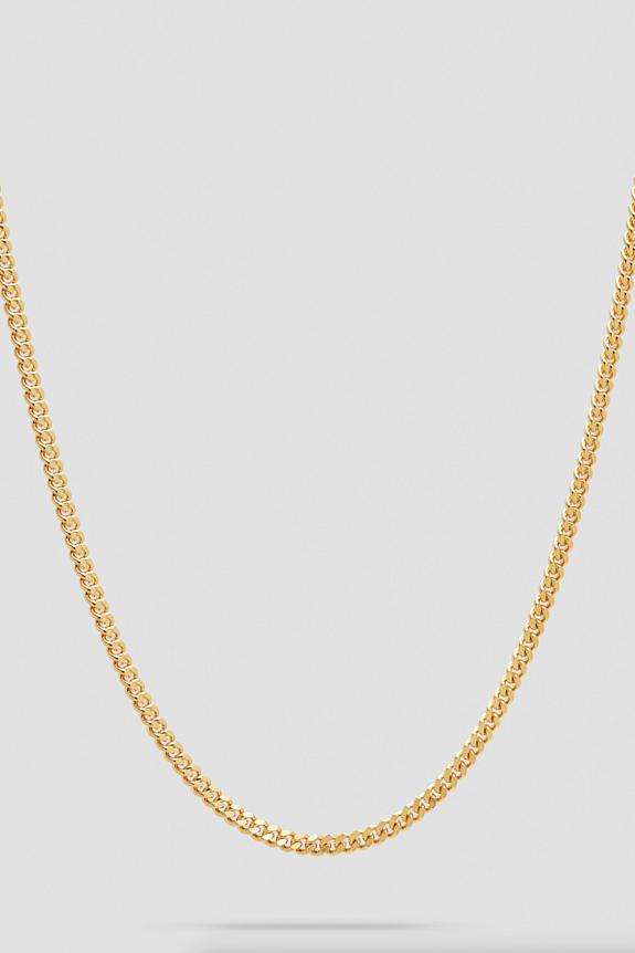 Curb Chain M Gold 24,5 Inches