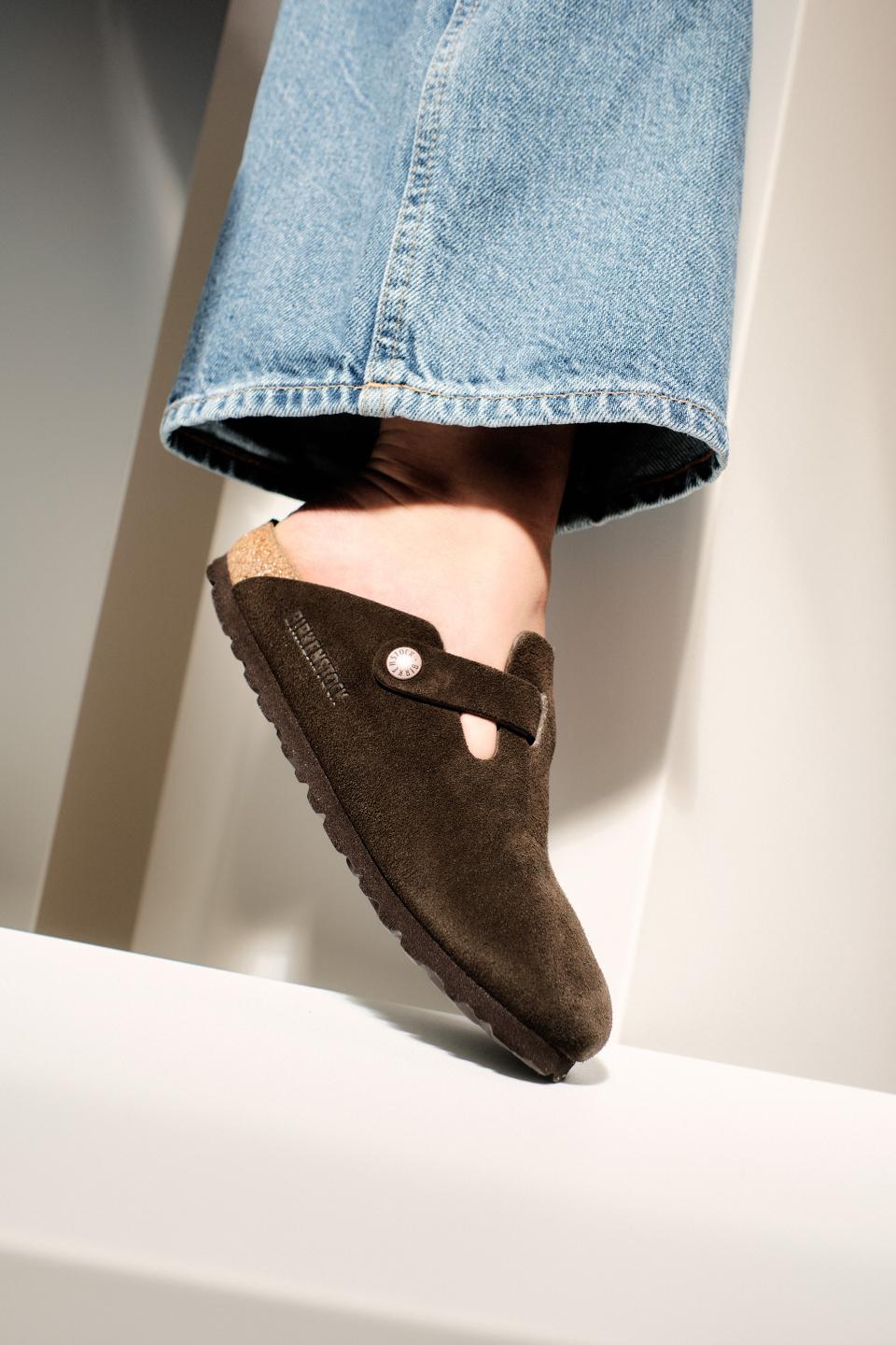 Birkenstock Boston Suede Leather Mocha