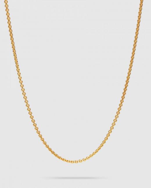 Tom Wood Rolo Chain Gold 18 inch