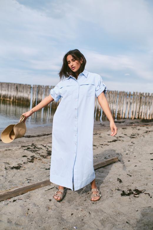 REMAIN Loma Shirt Dress Kentucky Blue